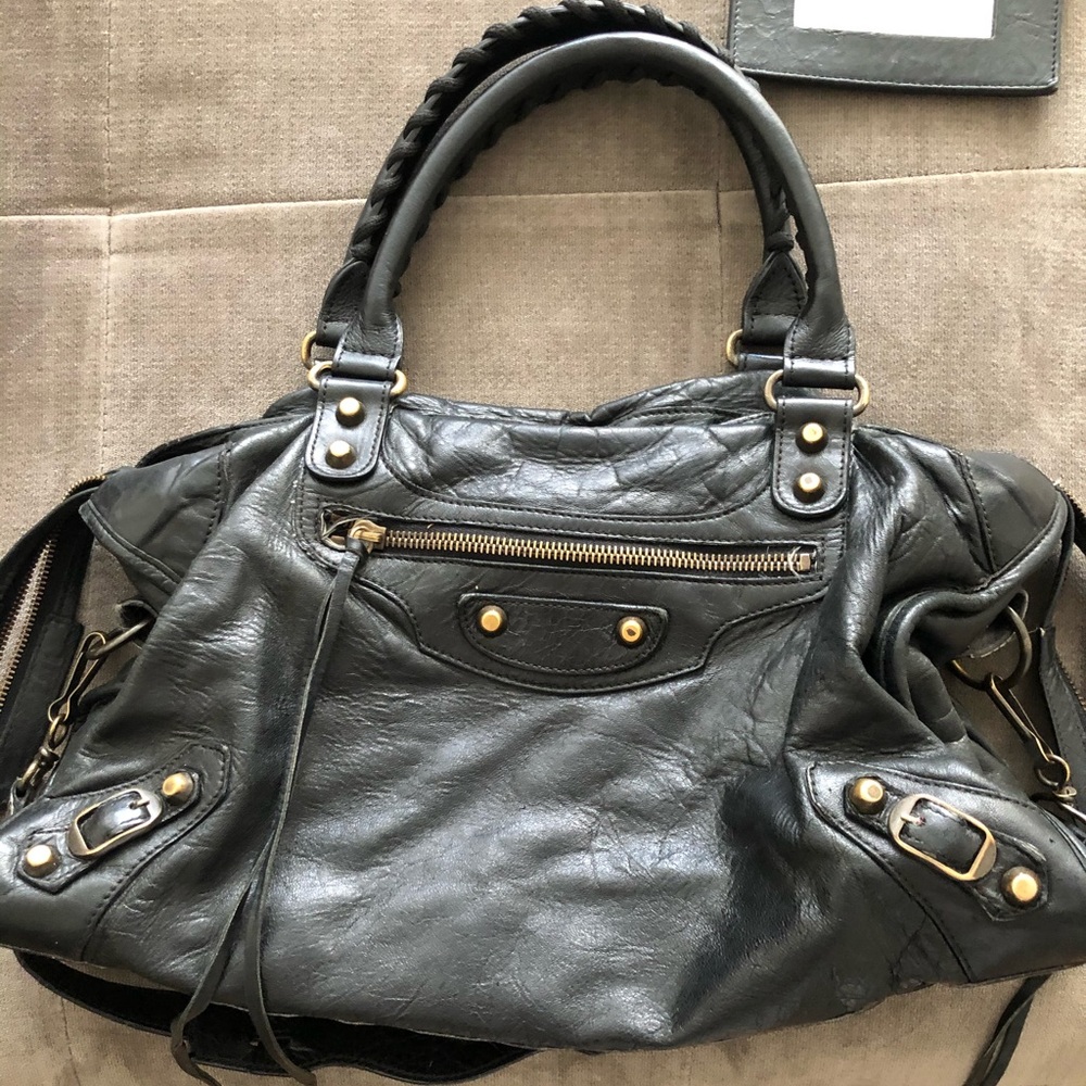 Authentic Balenciaga Motorcycle City Handbag
